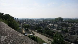 La ciudad de Chinon desde el castillo