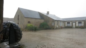 Tormenta desde la granja en la que nos cobijamos