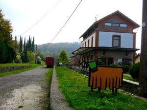Inicio de la Vía Verde en Lekunberri